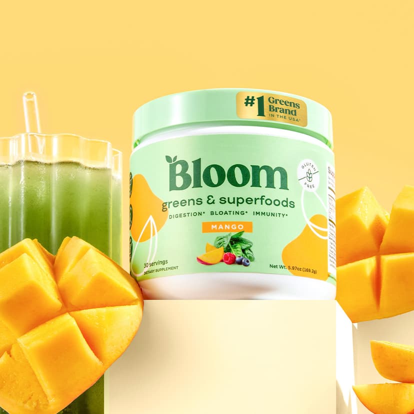 Bloom Nutrition Greens variety of flavors